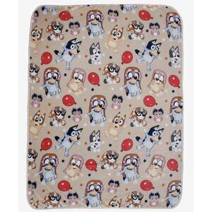 Bluey & Friends Dress Up Dance Party Throw Blanket 46 x 60 NEW